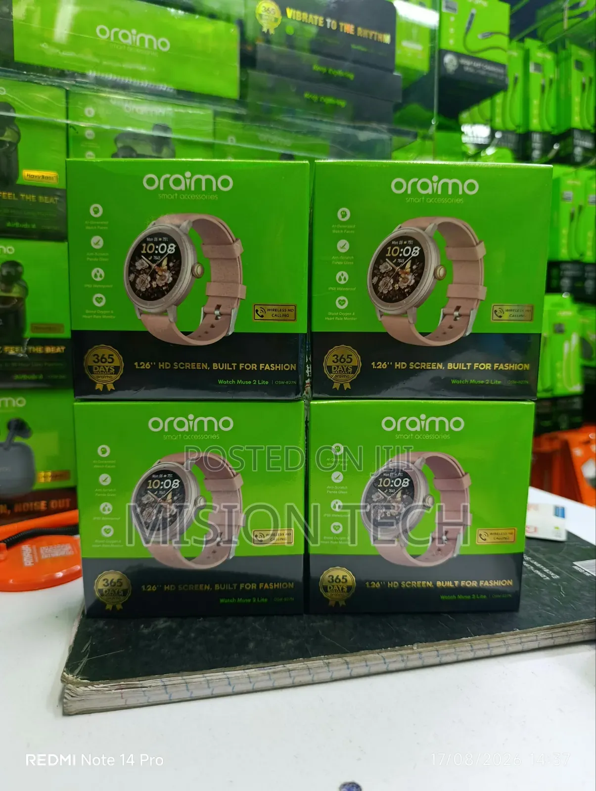Oraimo Watch Muse 2 Lite 1.26'' IP68 Chic Versatile Smart Watch 