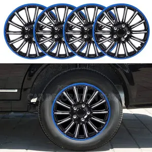 4pc 13" Multi Spoke Sporty Appearance With High Gloss Blackfinish Caps