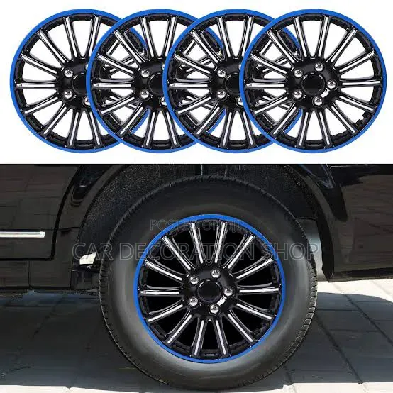 4pc 13" Multi Spoke Sporty Appearance With High Gloss Blackfinish Caps