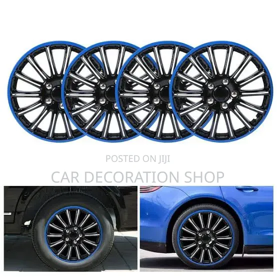 4pc 13" Multi Spoke Sporty Appearance With High Gloss Blackfinish Caps