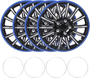 4pc 13" Multi Spoke Sporty Appearance With High Gloss Blackfinish Caps
