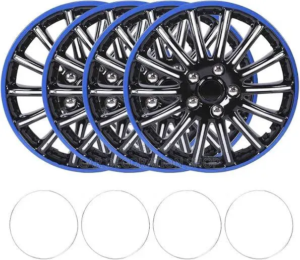 4pc 13" Multi Spoke Sporty Appearance With High Gloss Blackfinish Caps