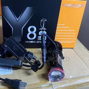 Y8 H4 LED Headlamp Bulbs – Mini Projector High/Low Beam