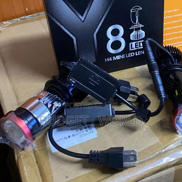 Y8 H4 LED Headlight Bulbs – 30,000LM Mini Projector Lens