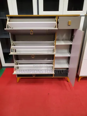 Multitier Shoe and Utility Cabinet