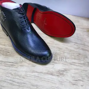 Roberto Cavali Leather Chukka Boots (Red Bottoms) Lace Laceless