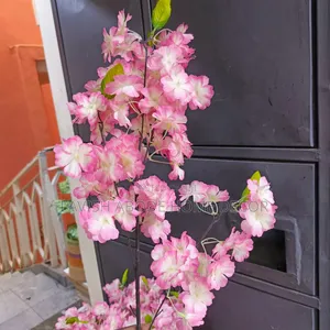 Pink Cherry Blossom Flower Stem - Artificial Flower Decor