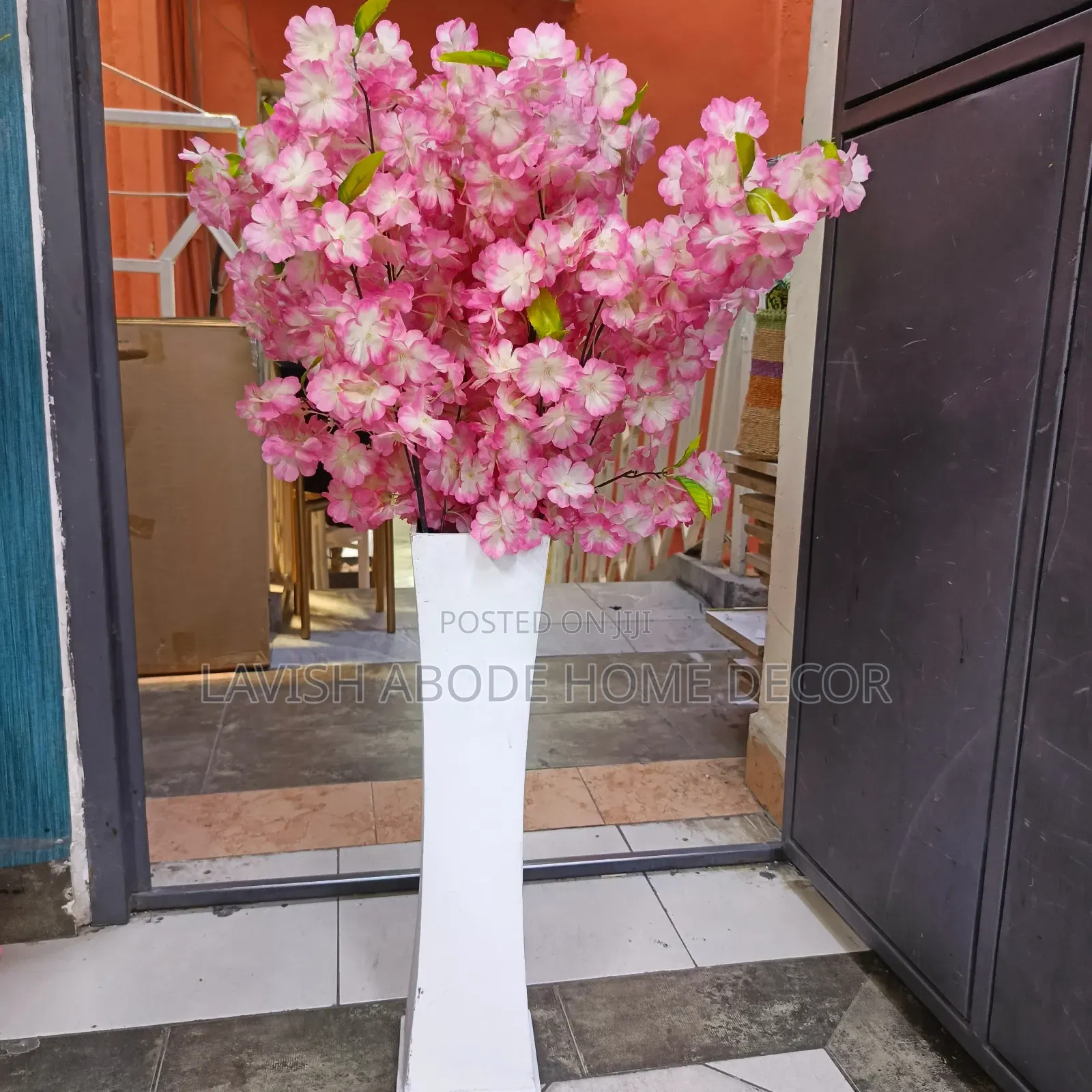 Pink Cherry Blossom Flower Stem - Artificial Flower Decor