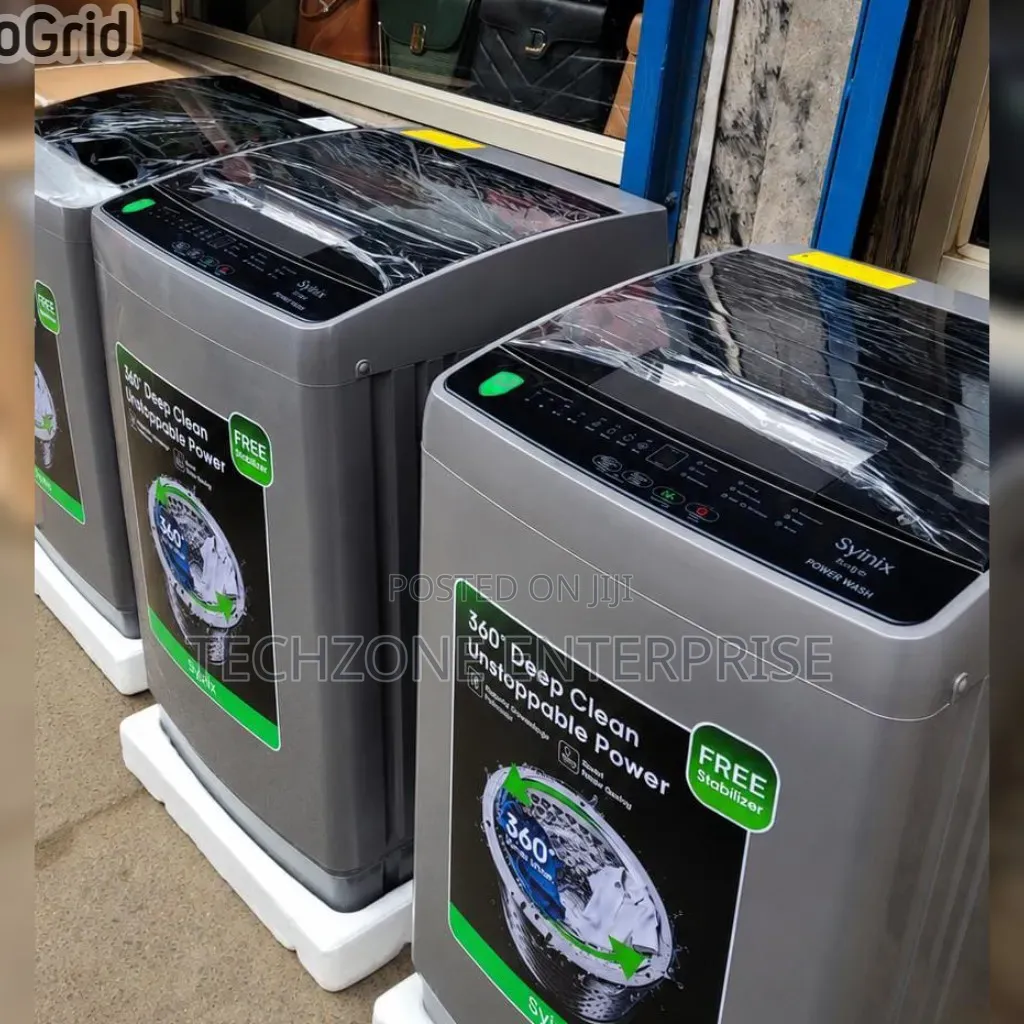 Syinix 10kg Fully Automatic Washing Machine, Wash and Spin 