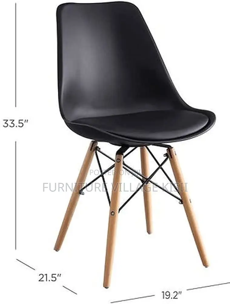 Home Furniture; Black Eames Dining Chair