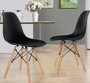 Home Furniture; Black Eames Dining Chair