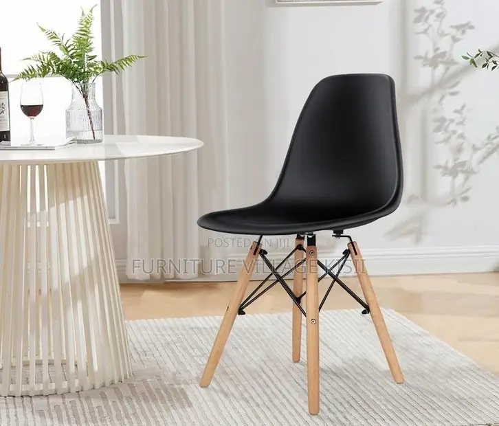 Home Furniture; Black Eames Dining Chair