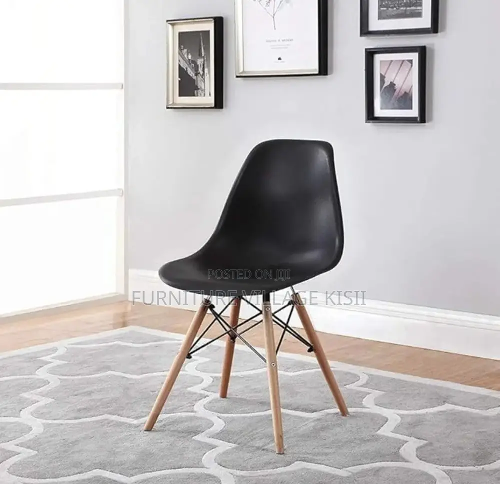 Home Furniture; Black Eames Dining Chair