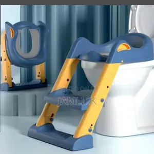 Baby Auxiliary Toilet Training Seat With Folding Ladder - Pm