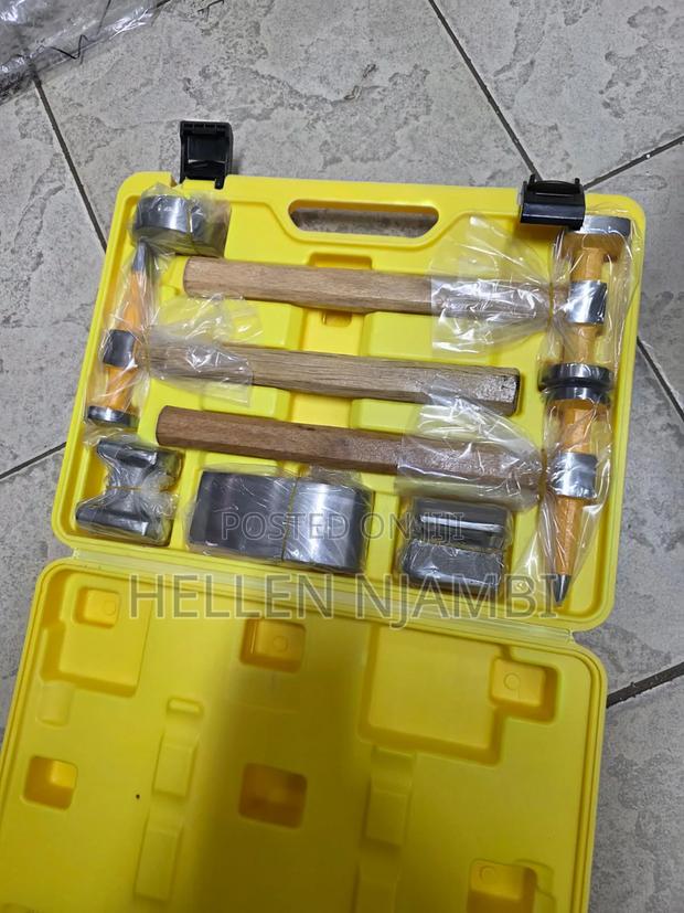 7-Piece Panel Beating Hammer and Dolly Set