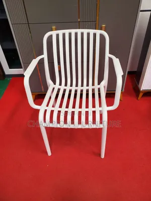 White Slatted Outdoor Chair