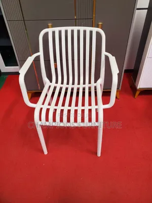 White Slatted Outdoor Chair