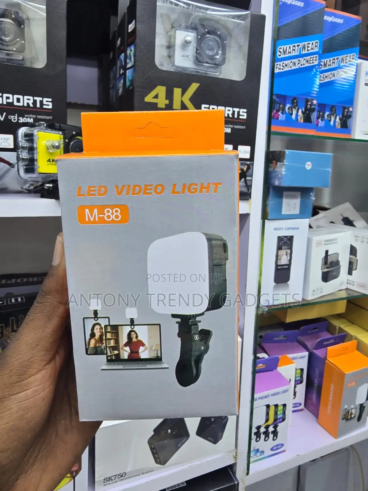 M-88 Rechargeable LED Selfie Light for TikTok, Video Photos