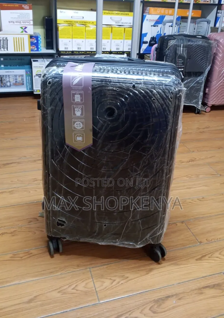 Luxury Large Rubber Suitcase Briefcase Travel Luggage