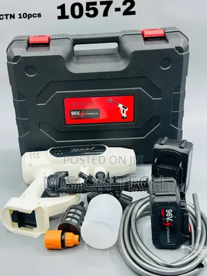 Portable Cordless High-Pressure Car Wash Spray Gun Set** 
