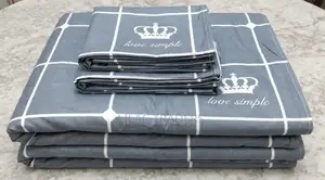 Premium 5×6 Bedsheets With Pillowcases – 4PC Set BRWN