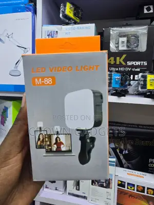 M-88 Adjustable LED Video Light - With Phone Clip