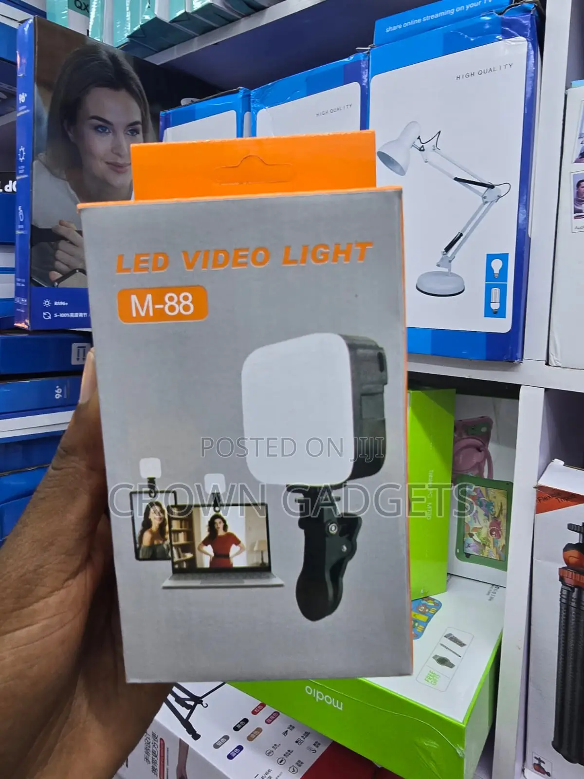 M-88 Adjustable LED Video Light - With Phone Clip