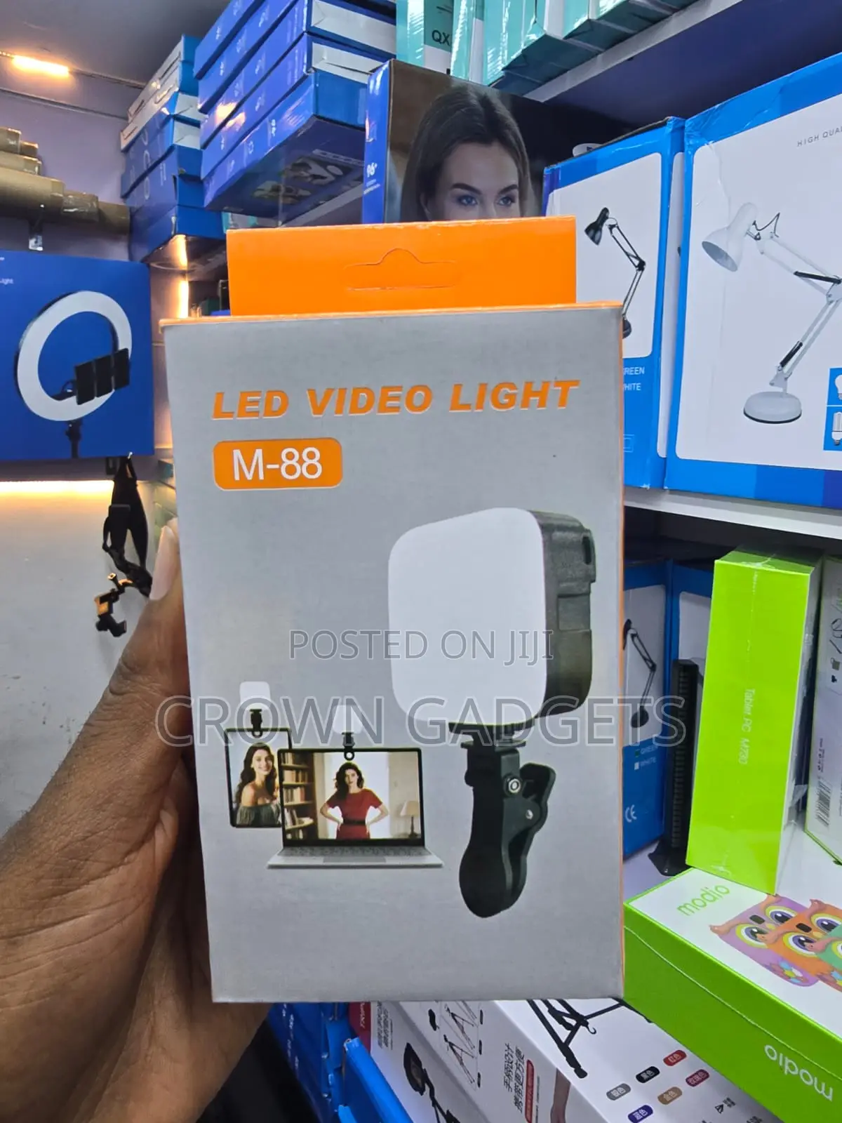 M-88 Rechargeable LED Fill Light for Selfie, Vlog Video Calls