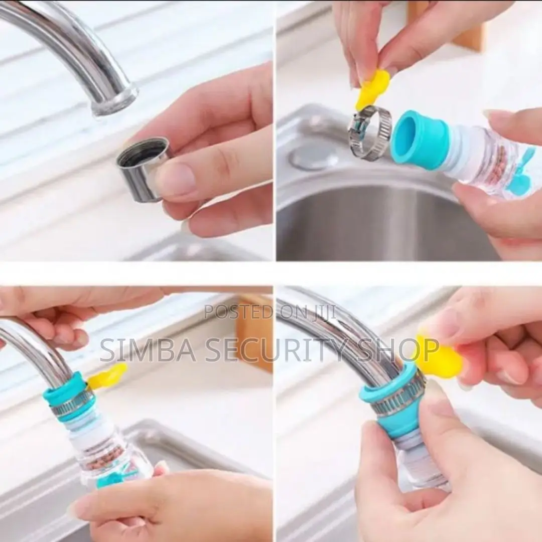 360° Rotatable Tap Faucet Extender With Water Filter Purifier Aerator