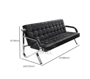 Office Sofa : Modern Office Black Sofa