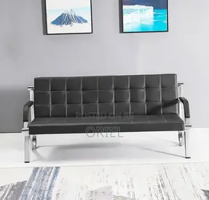 Office Sofa : Modern Office Black Sofa