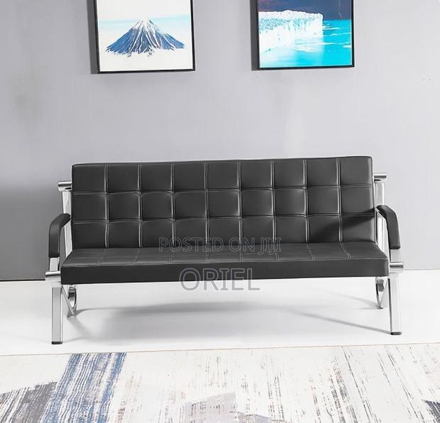 Office Sofa : Modern Office Black Sofa - thumbnail 4
