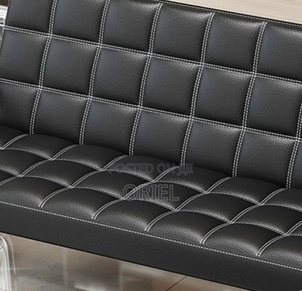 Office Sofa : Modern Office Black Sofa - thumbnail 6