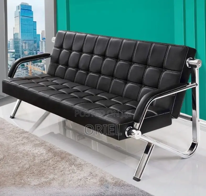 Office Sofa : Modern Office Black Sofa