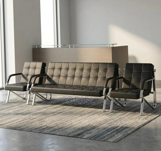 Office Sofa : Modern Office Black Sofa - thumbnail 15
