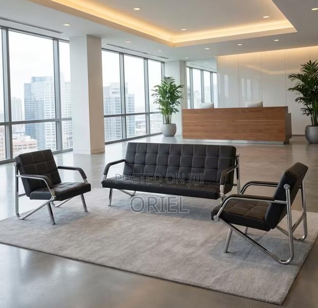 Office Sofa : Modern Office Black Sofa - thumbnail 19