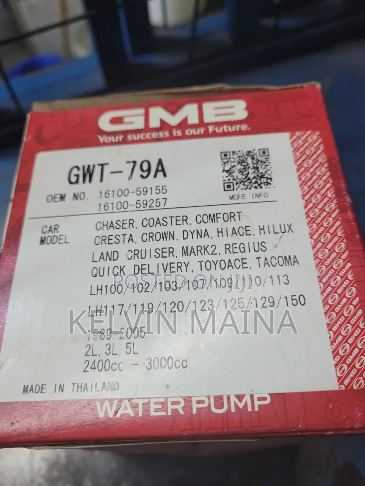 Water Pump 5L,3L and Dyna