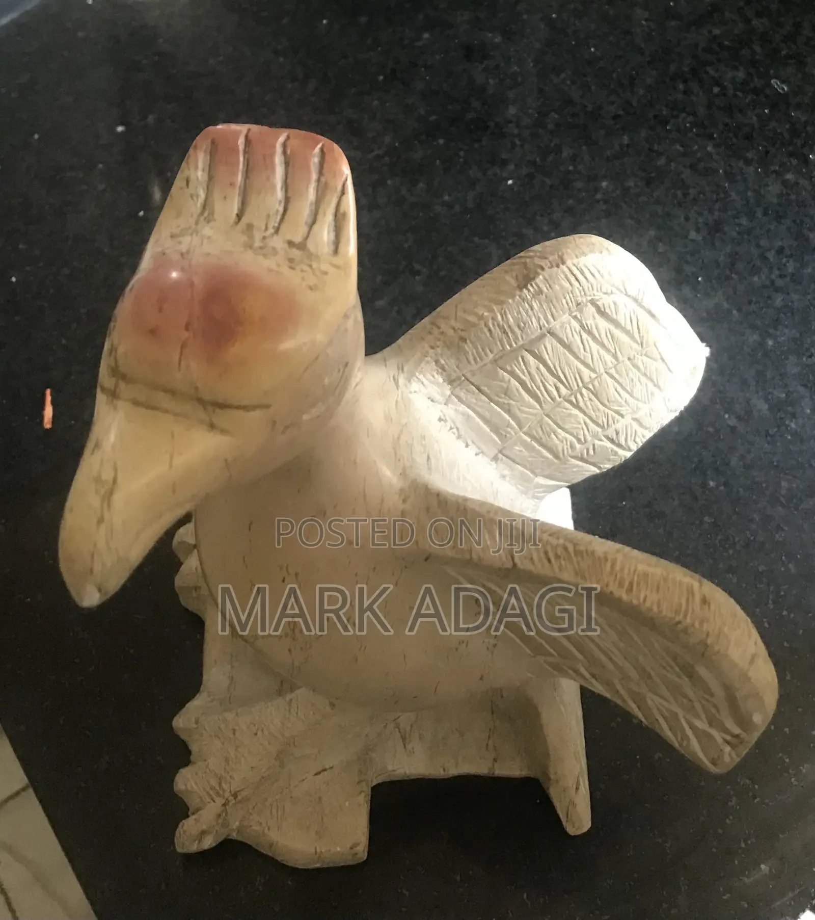 Marbled Eagle Sculpture