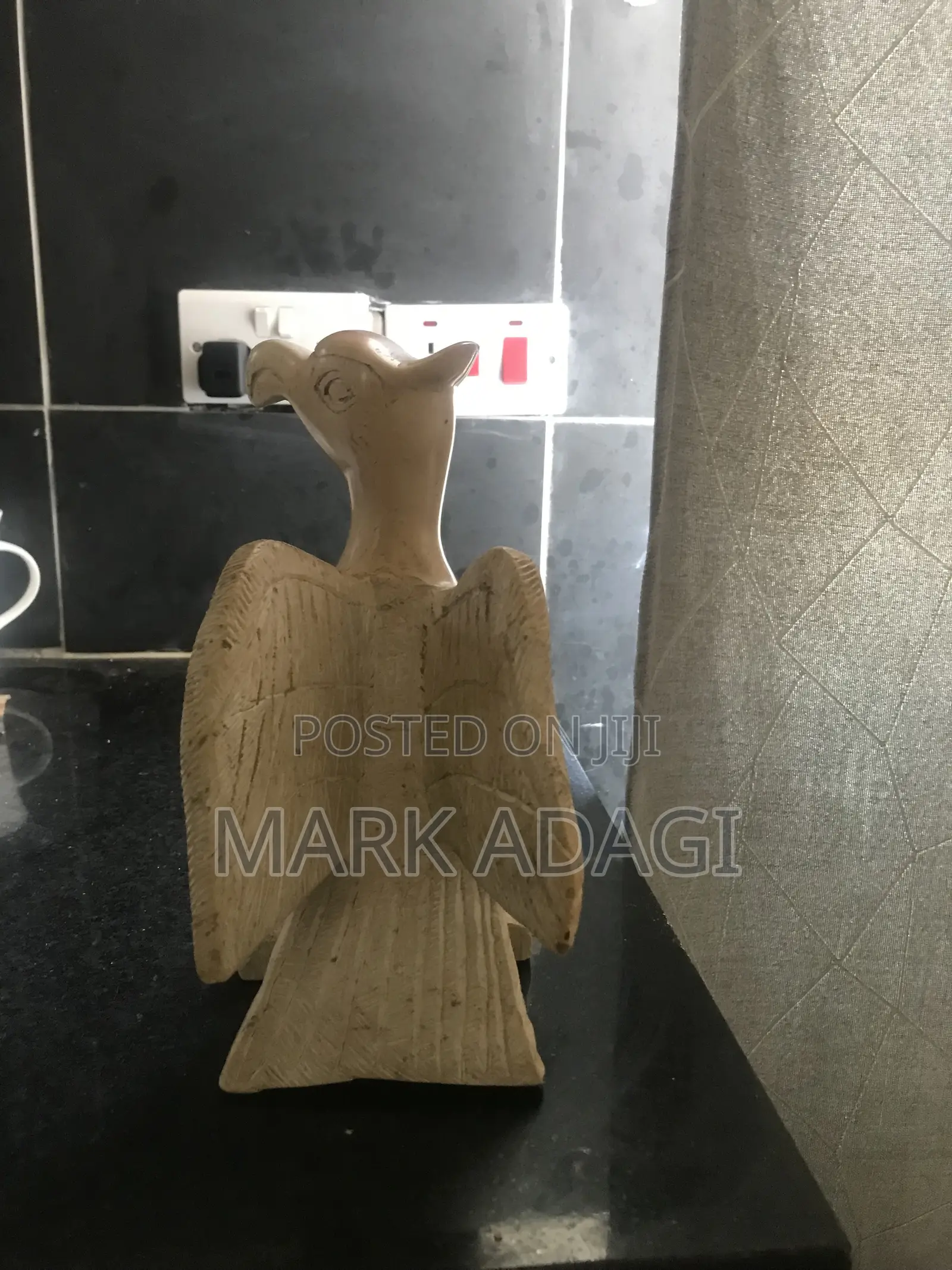 Marbled Eagle Sculpture