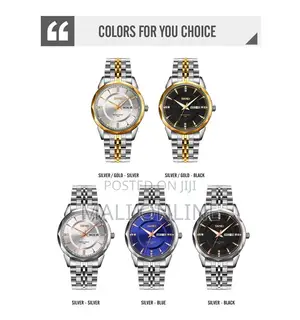 Stainless Steel Men’s Quartz Wristwatch Date Day Display SKMEI 9268