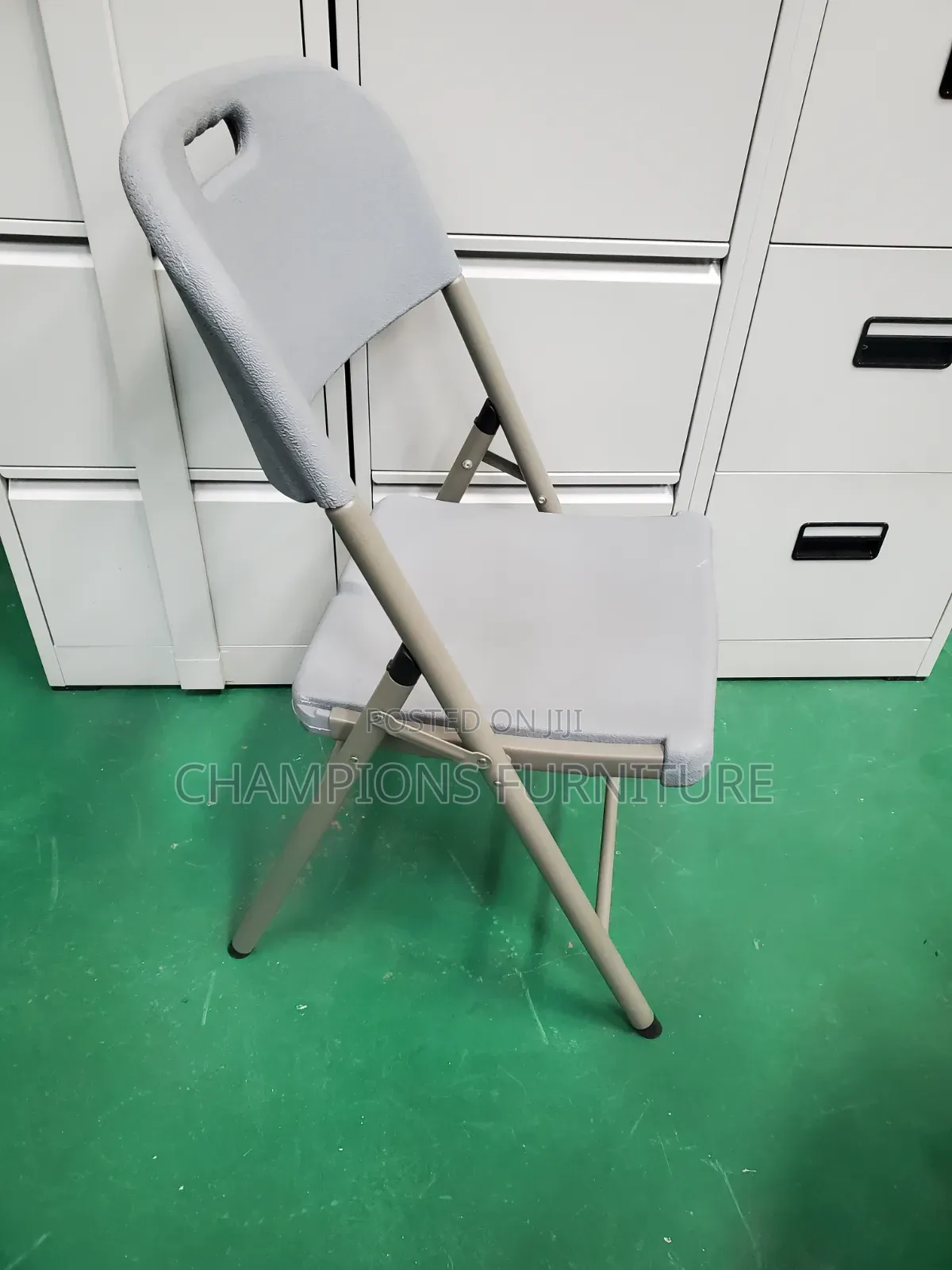 Grey Heavyduty Durafold Chair