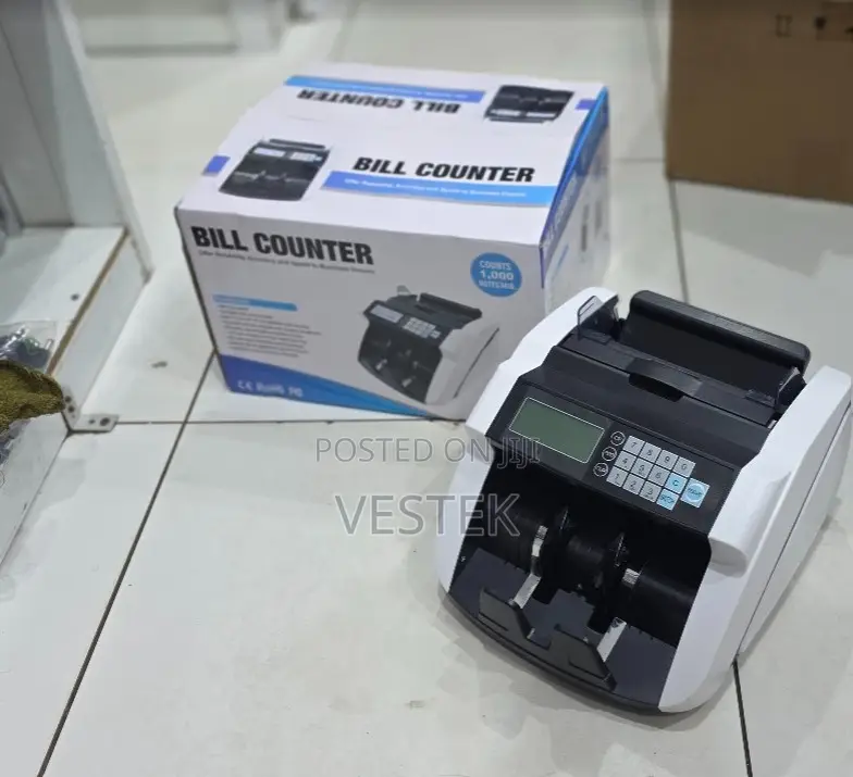 Fully Automatic Bill Counter Machine UV MG Detection (1,000 Notes/Min)