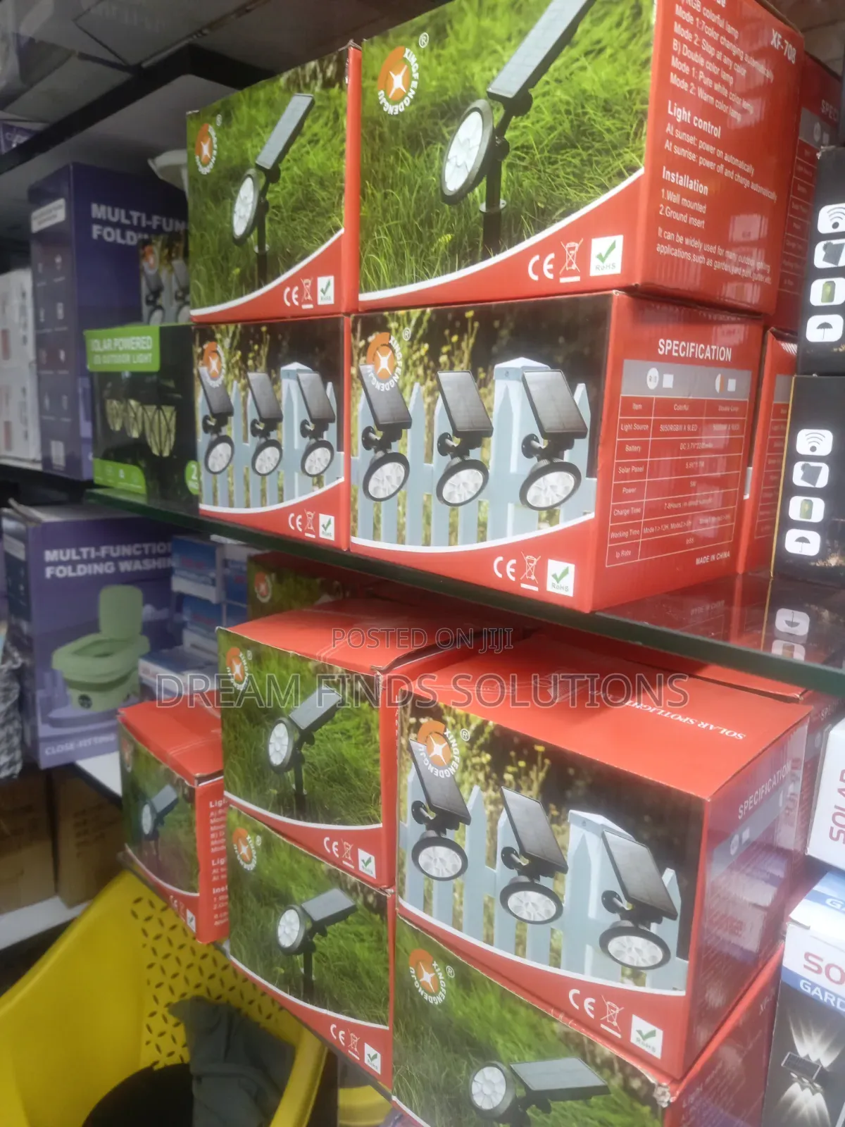 10 Pieces 2-in-1 Wall Mount Ground Insert Solar Yard Spotlights