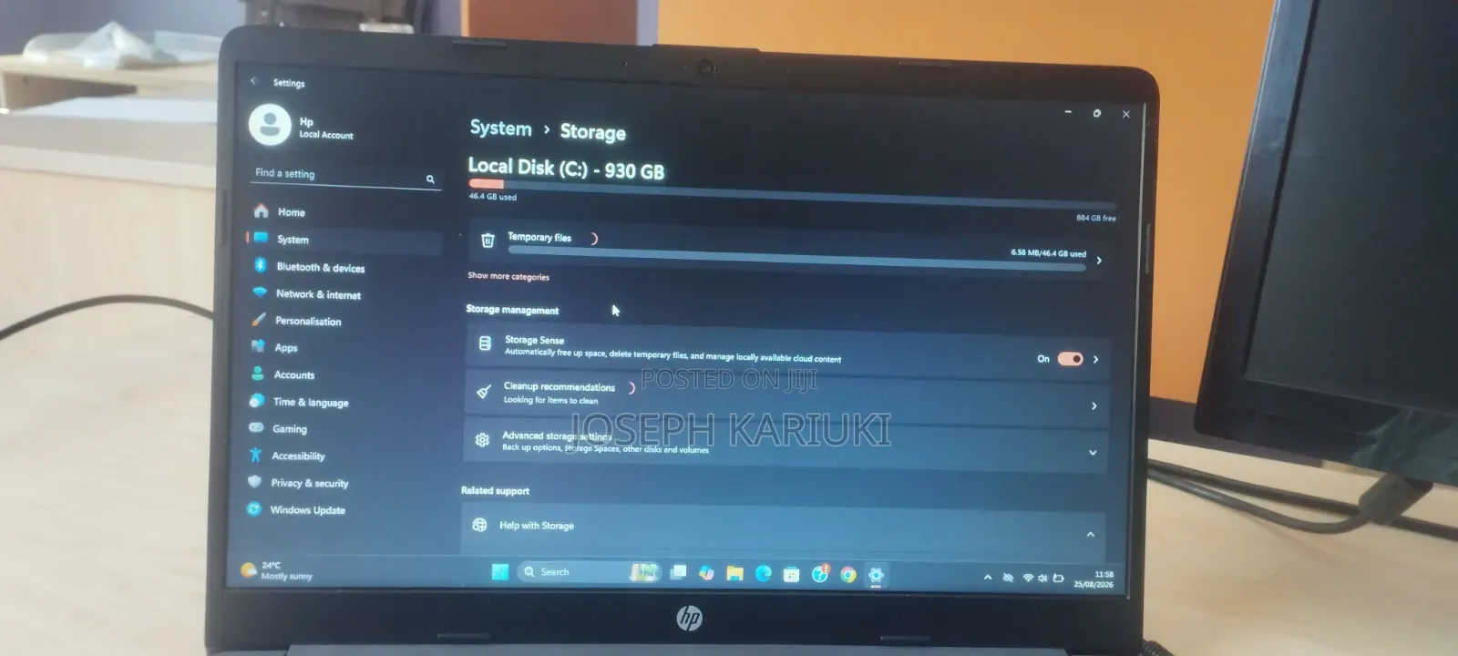 Laptop HP 250 G8 4GB Intel Celeron HDD 1T