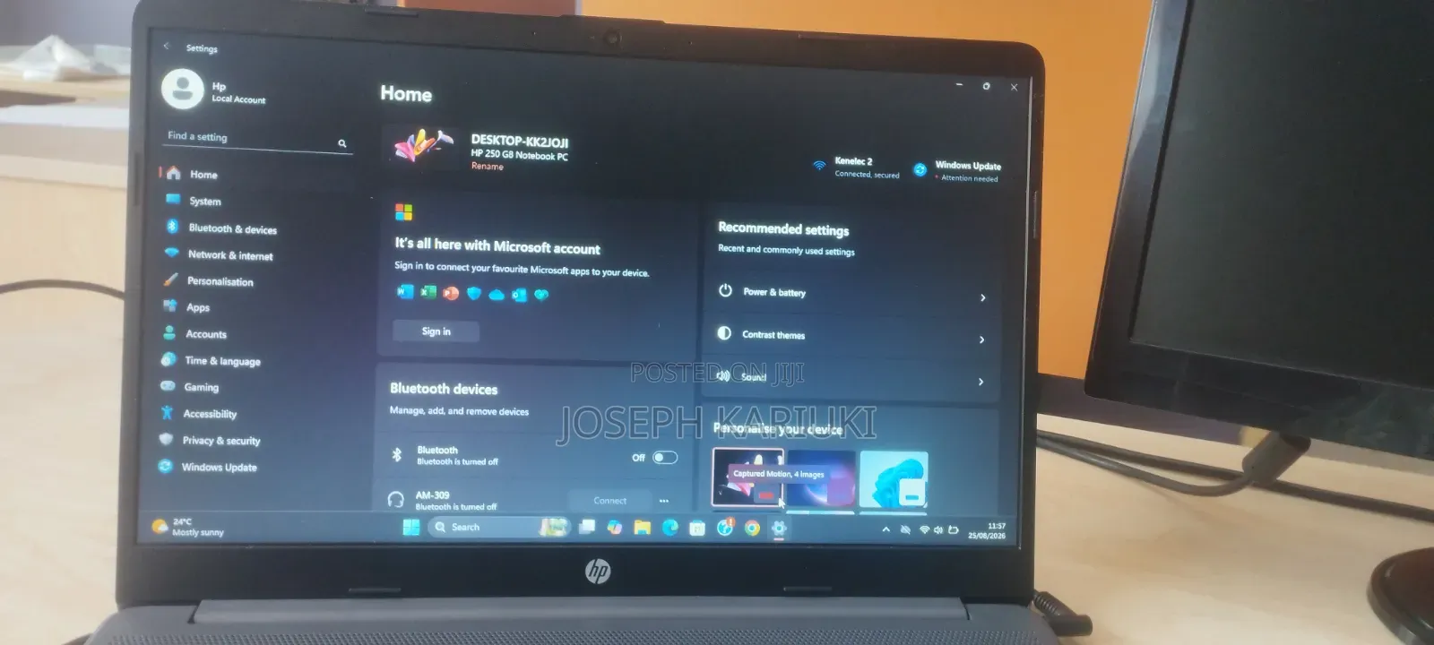 Laptop HP 250 G8 4GB Intel Celeron HDD 1T