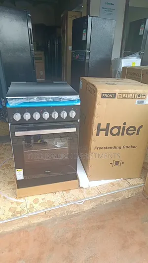 New Black Haier 3+1 Standing Cooker With Electric Oven Size 55*60