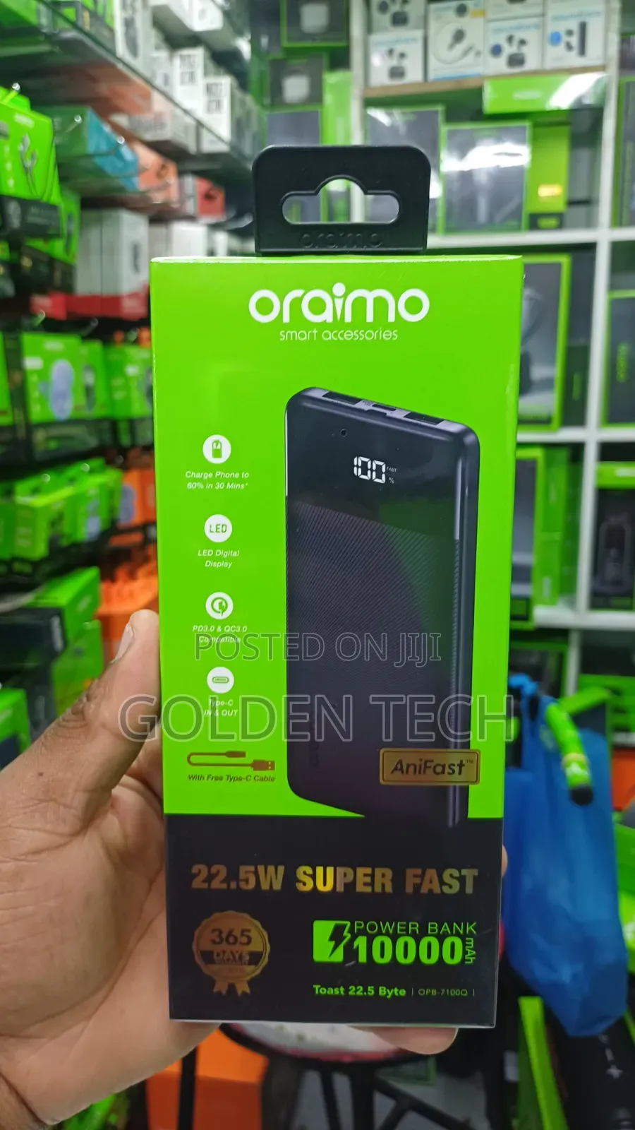Oraimo Toast 22.5 W Byte 10000mAh Powerbank