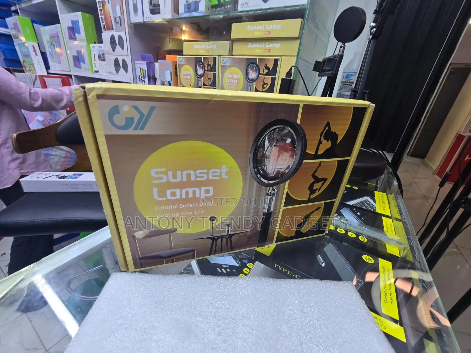 Sunset Lamp LED Projector Rotatable USB Room Decor Light