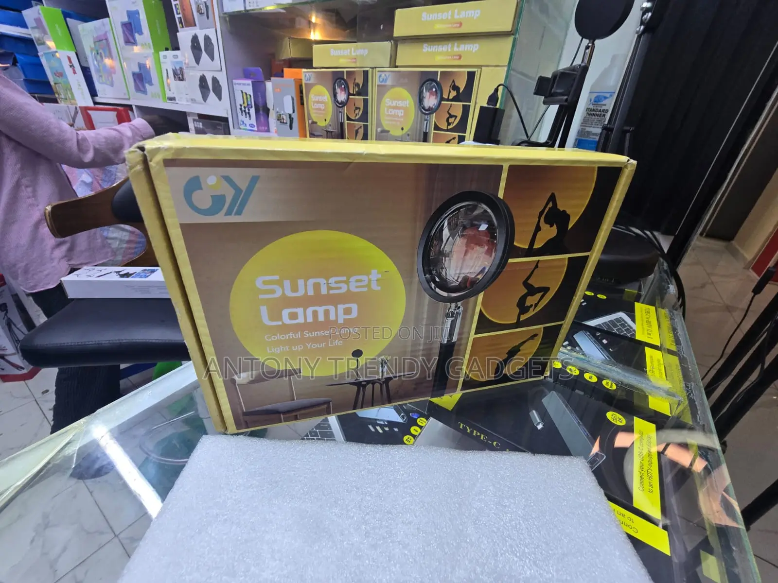 Sunset Lamp LED Projector Rotatable USB Room Decor Light
