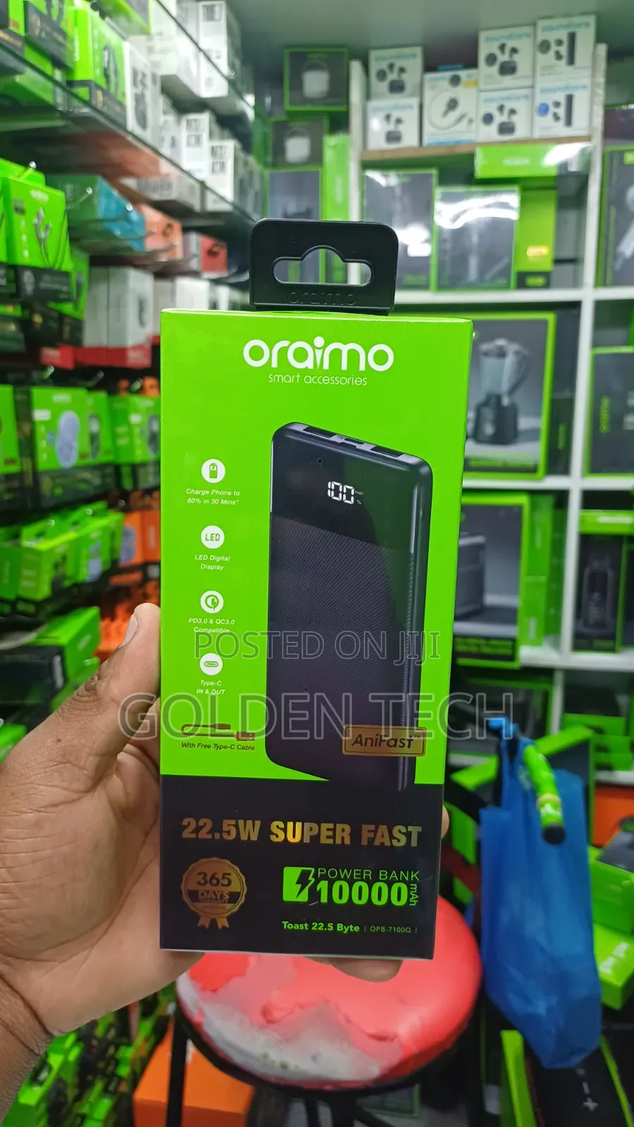 Oraimo Toast 22.5 W Byte 10000mAh Powerbank
